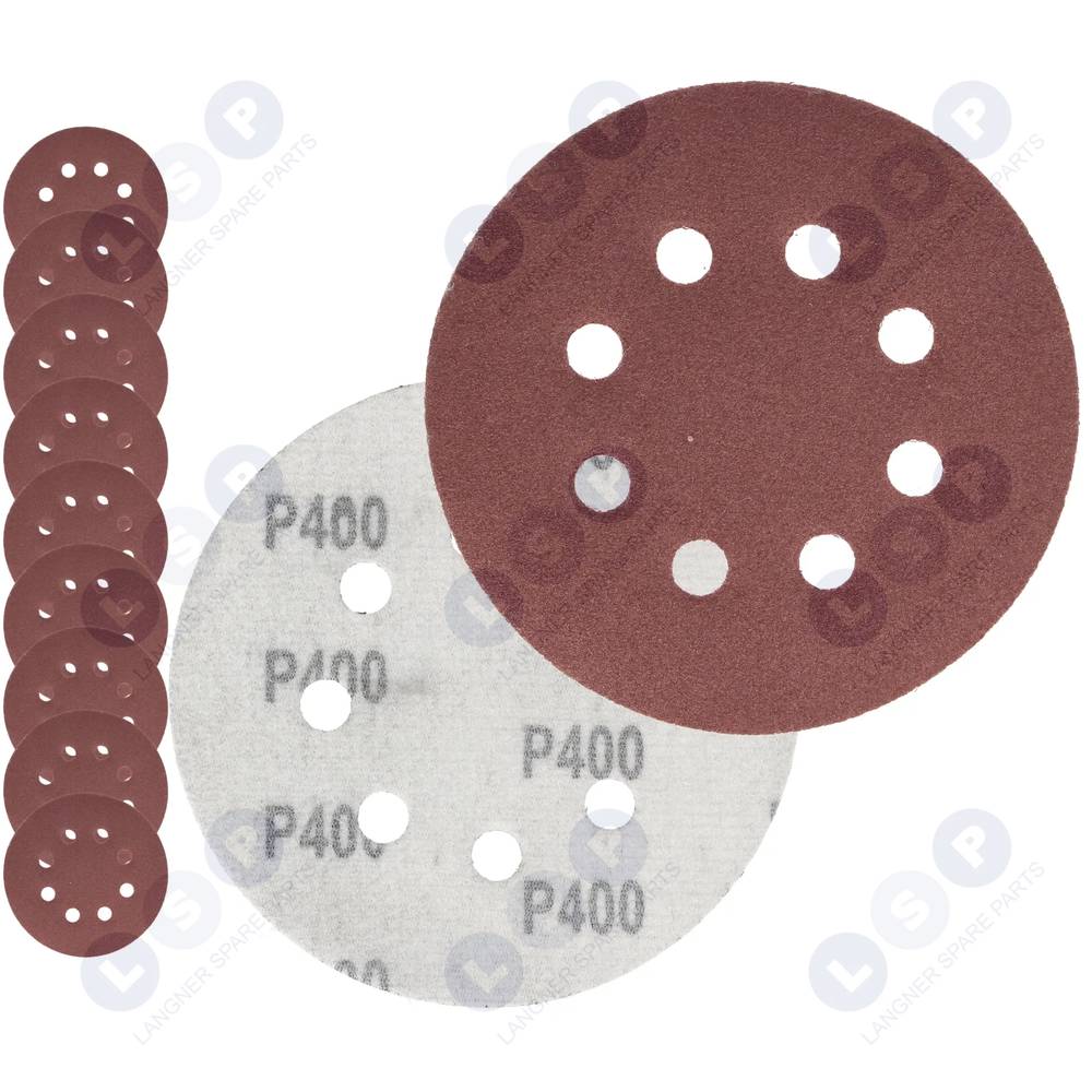 Brúsny papier na suchý zips do vibračnej brúsky 125 MM P400 10 ks